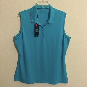 UNDER ARMOUR Women's Heat Gear Sleeveless Golf Shirt Size XL